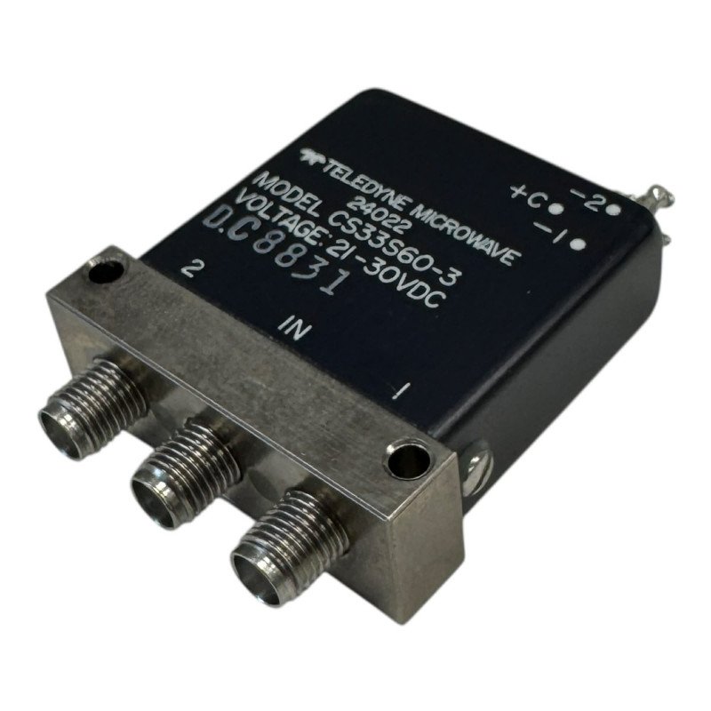CS33S60-3 Teledyne Coaxial Switch DC-18Ghz 21-30V SMA